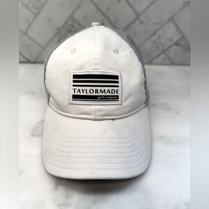 TaylorMade White and Gray Golf Hat